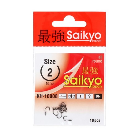 Hooks Saikyo KH-10008 IDUMEZINA BN No. 2, 10 pcs