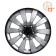 Wheel caps 13 "Tornado +", silver-black, carbon, 2 pcs AIRLINE AWCC-13-07