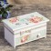 Casket wood chestnut "Flower" 9.5x19.5x11 cm