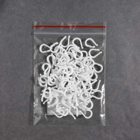 Ring for Roman curtains, connective, d = 14 mm, white color, price per 1 piece-4