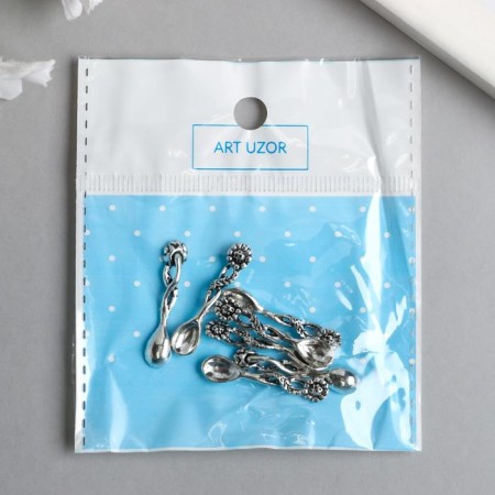 Souvenir wallet metal "spoon-amobilium" 3x0.5 cm-5
