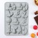 Form for jewelry of the share "Magic", silicone, 23 × 16.5 × 2 cm, 14 cells, color mix
