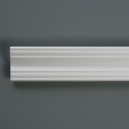 Ceiling skirting board 07017E, white 49x49x2000 mm-1