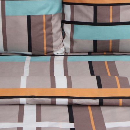 Bed linen and I am the duo "Cell" (view 3) 143x215cm-2pcs, 215x220cm, 70x70cm-2pcs, polysatin, 80g/m²-3