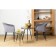 Hedda coffee table, 400 × 400 × 475 mm, black / matte gold