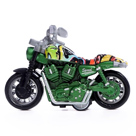 Metallic motorcycle "Chopper", color mix-1