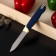 Koty Kitchen Tramontina Multicolor, for vegetables, blade 7.5 cm, blue color