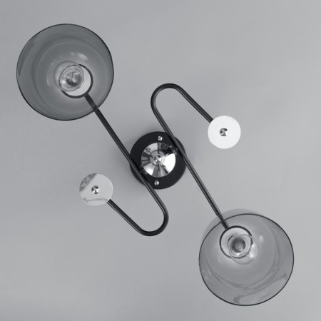 Hayam chandelier 2HE27 40W Black 55x30x25 cm Bayerlux-4