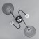 Hayam chandelier 2HE27 40W Black 55x30x25 cm Bayerlux