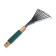 Robble small, fan, plate, 9 teeth, length 42 cm, metal, wooden handle with foam rubber, Greengo