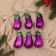Christmas tree decoration "Eggplant" (set 6 pcs) 9.5x4 cm, purple