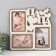 Photo frame LHDF "Dad" 33x33 in 3 photos 10x15 cm, col. White oak (plastic screen)