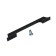 Cappio bracket handle, aluminum, m/o 160 mm, black color with gray insert