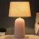 Malika table lamp E27 40W pink 30x30x43.5cm Risalux