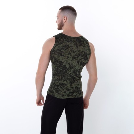 T -shirt male, khaki color/pixel, size 52-4