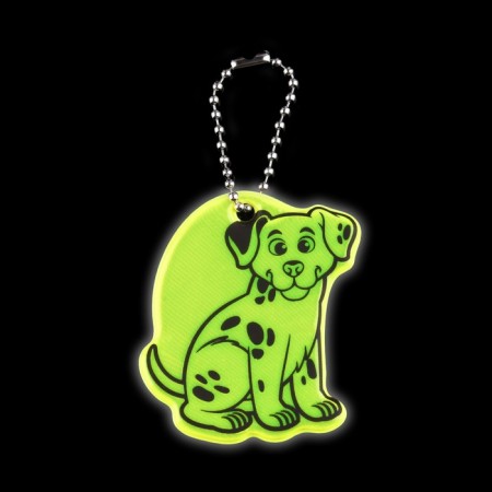 The reflective element "Dalmatian", bilateral, 5.8 × 5.3 cm, color mix-3
