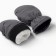 Winter children's mittens minku, gray color, 15cm