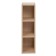 Open hinged cabinet "Quadro", 200x308x720, oak sonoma/Nubuk Milk