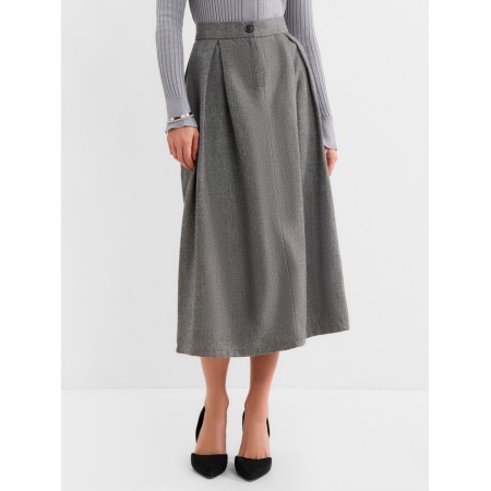 Women's skirt Maxi Minaku: Modern Classic color dark gray, river 50