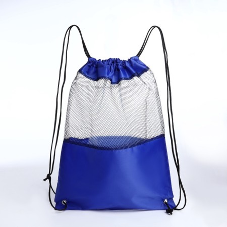 Bag for shoes on the lace, blue color