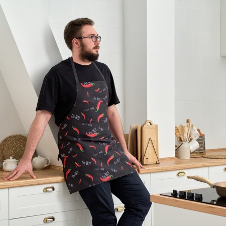 Apron "Ethel" Pepper 73x71 cm, 100% HL, reps 210 g/m2-1