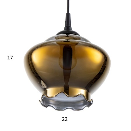 Lamp Bayerlux Zlata 1he27 Gold 22x22x18cm-3