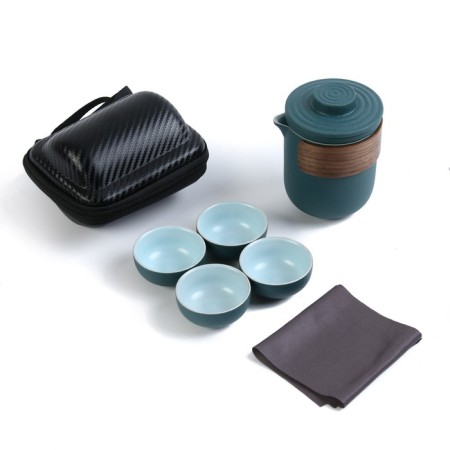A set for a tea ceremony 6 items per 4 people: a cup 35 ml, a kettle 300 ml-1