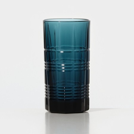 High glass glass "Dallas", 380 ml, color London Topaz