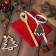 New Year. NEEDLAS gift set: red color, towel 35x60cm, HL 100%, VAF 220g/m2
