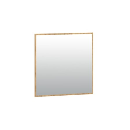 Santi hinged mirror, 900x20x900, oak craft golden