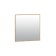 Santi hinged mirror, 900x20x900, oak craft golden
