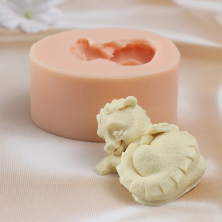 Silicone Mold "Dragon sleeps" 10x7.8x4.9 cm-1