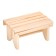 The bench is low from the platband, 40 × 25 × 21cm, from linden, "Dobroparov"