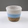 Kashpo wicker "Namibia", 17.5x17.5x16 cm, natural, blue, white