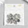 Decor for creativity Metal "Skull with Flower" silver 2.1x1.2x0.4 cm