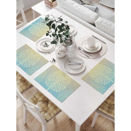 Set of napkins for setting the table "Naiv", rectangular, size 32x46 cm, 4 pcs