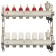 Collector Group ONDO, 1 "X3/4", 6 outputs, with consumables, stainless steel