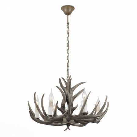 Suspended chandelier ST LUCE. SL154.703.06. Corna. 6x40 watts, E14, 65x65x37 cm, color gray color-11