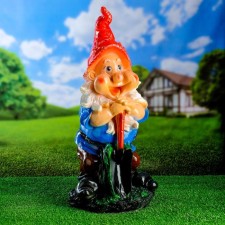 Садовая фигура "Гном с лопатой" 58х26см