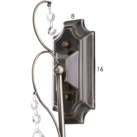 Lamp wall -upbram Eristum 13x27x47, 1x60W E14, bronze-6