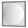 Mirror in a baguette frame with an extension of 18 W, 80x80 cm, sensory switch, neutral white with