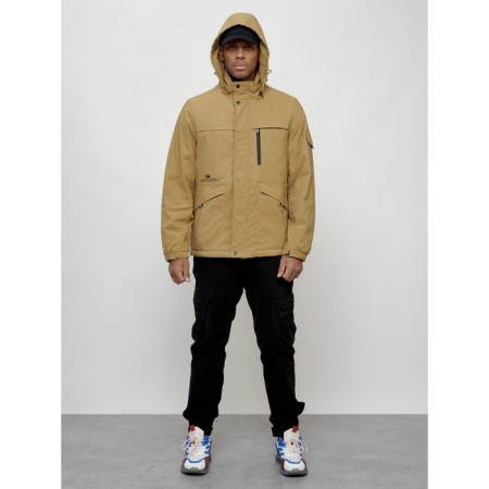 Sports male jacket, size 56, beige color-4