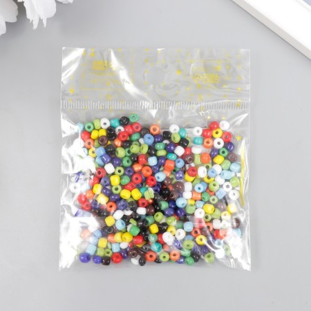 Round beads 6/0 "Multi-colored" 30 g (+ /- 2g)-4