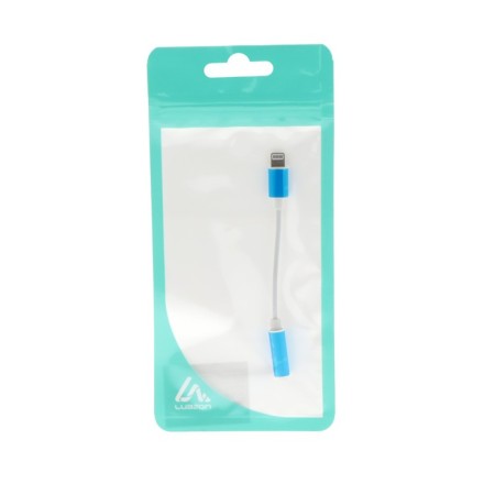 Luazon adapter, with Lightning on Jack 3.5, music + headset, from iOS 10.3, white-4