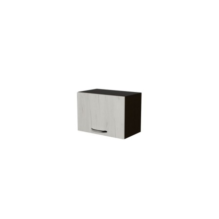 Cabinet with lifting door, 50x30x36 cm, wenge, oak Gray