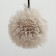 A bed with a cloth "Pijon", oval, 55 x 36 x 47cm, fluffy fur, jute, brown