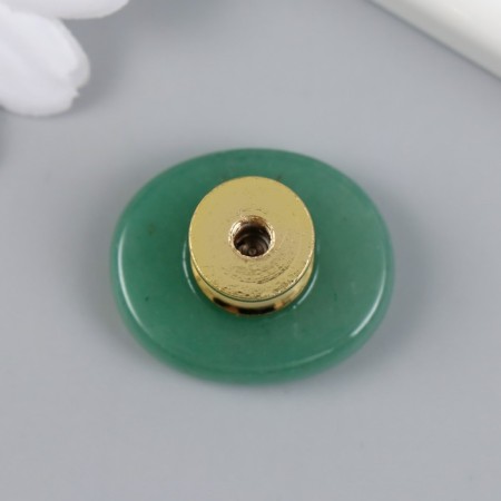 Handle for the box "Green Aventurine" 2.6x1.7 cm-3