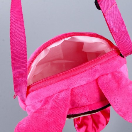 Soft bag "Bunny girl", 30 × 17.5 cm, pink color-5