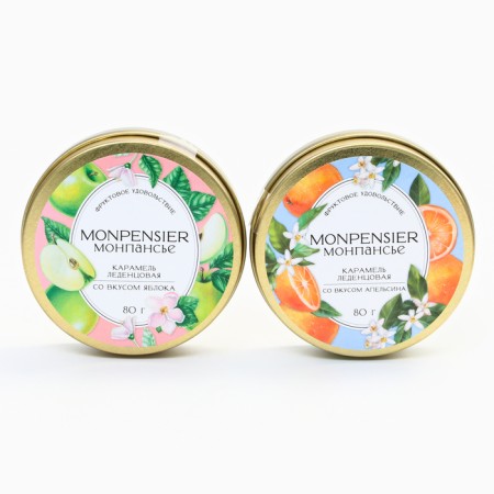 Montpansier set in a metal bank "Fruit pleasure", 2 pcs x 80 g-1