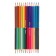 Pencils of two -tone Maped Solor Peps, three -sided, 24 colors - 12 pieces, euro suspension